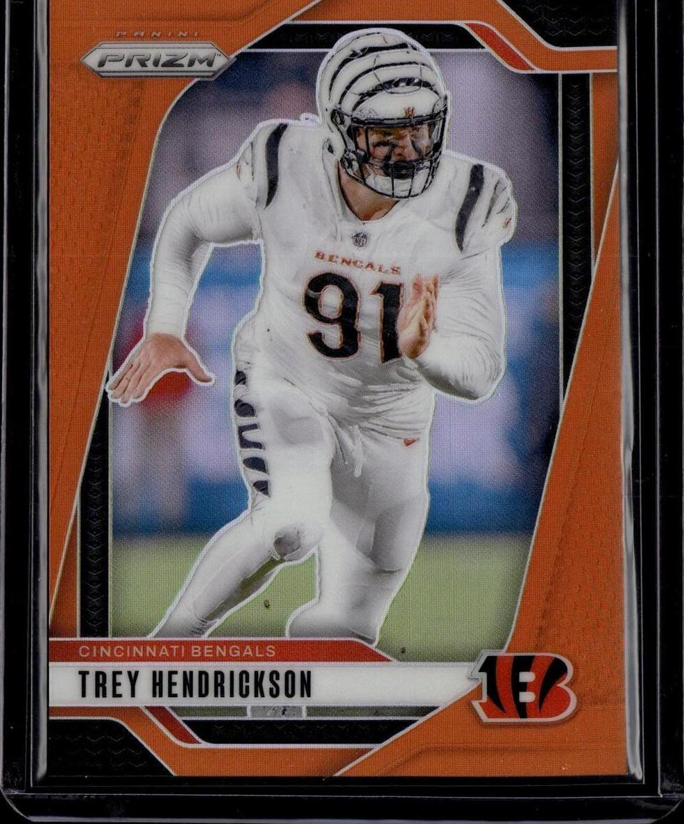 2024 Panini Prizm Football Orange Trey Hendrickson #59 PSA 10
