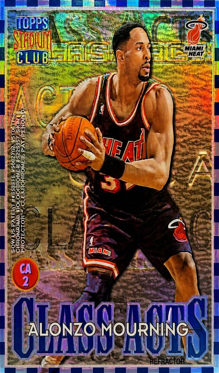 1996 Topps Stadium Club Basketball Refractor Patrick Ewing #CA2 PSA 8.5