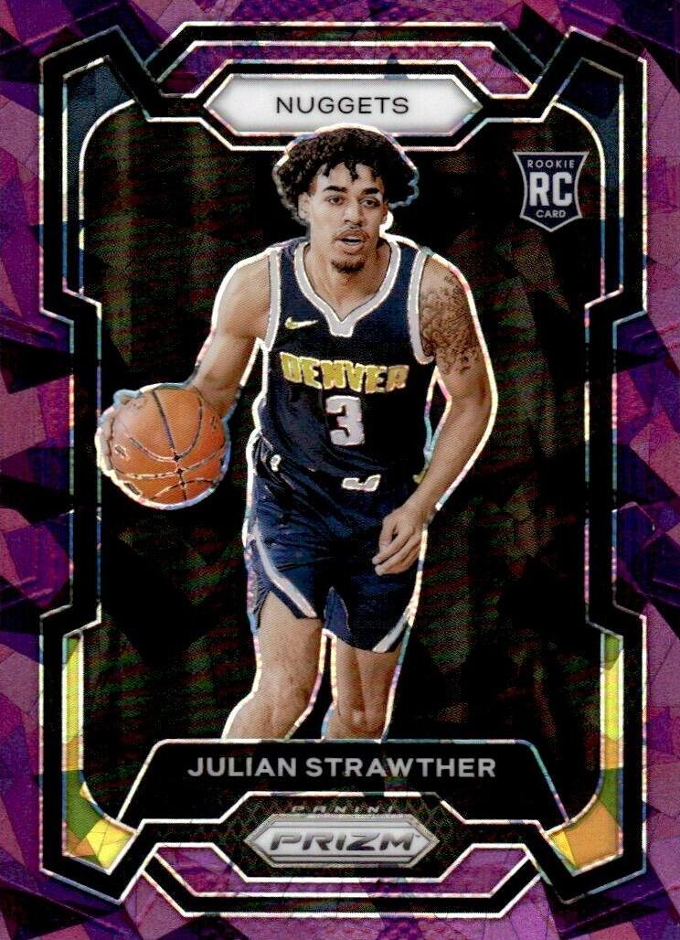 2023 Panini Prizm Basketball Purple Ice Julian Strawther #133 SGC 9.5