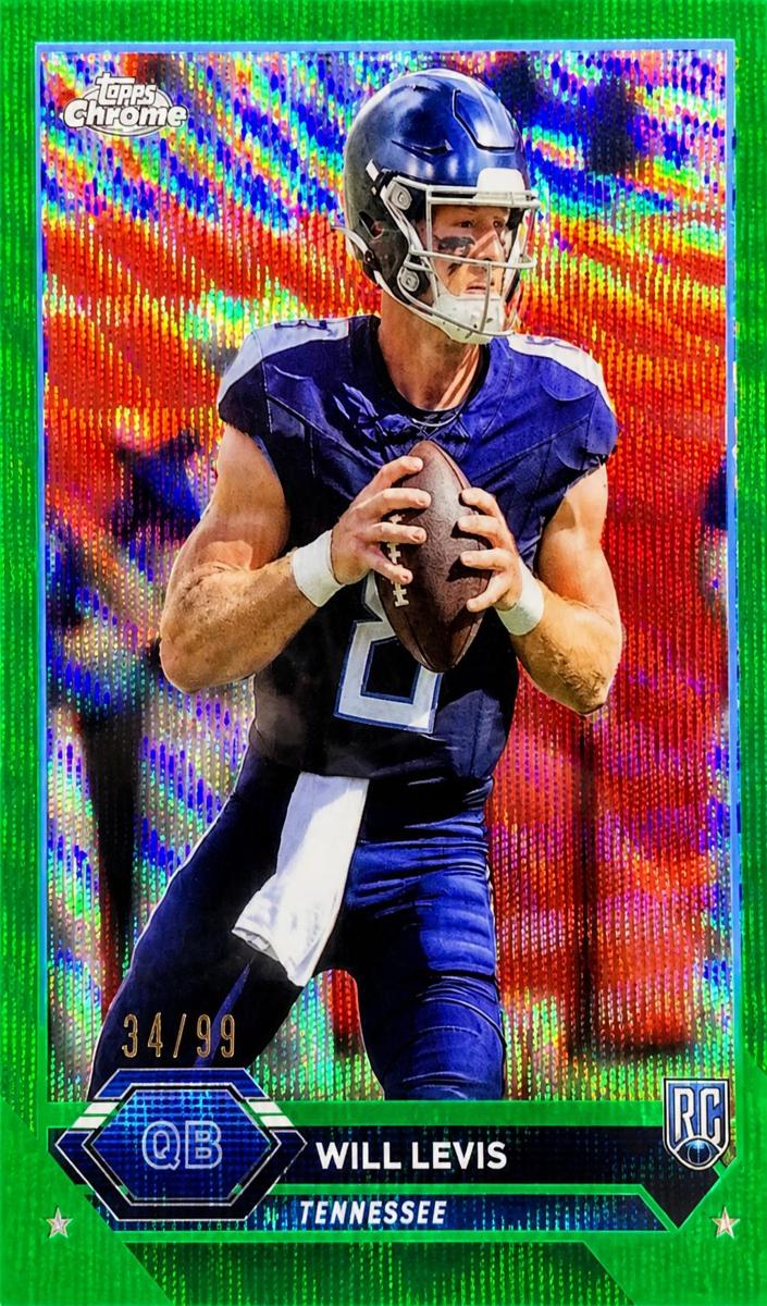 2023 Topps Composite Football Green Refractor Will Levis #4