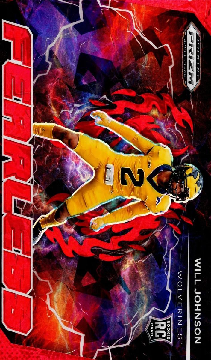 2025 Panini Prizm Draft Picks Football Red Ice Will Johnson #F-WJN