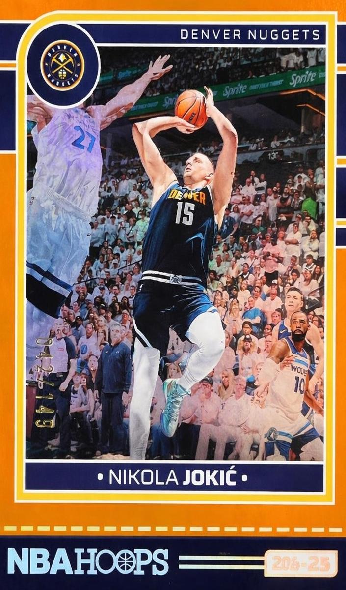 2024 Panini Hoops Basketball Orange Nikola Jokic #12