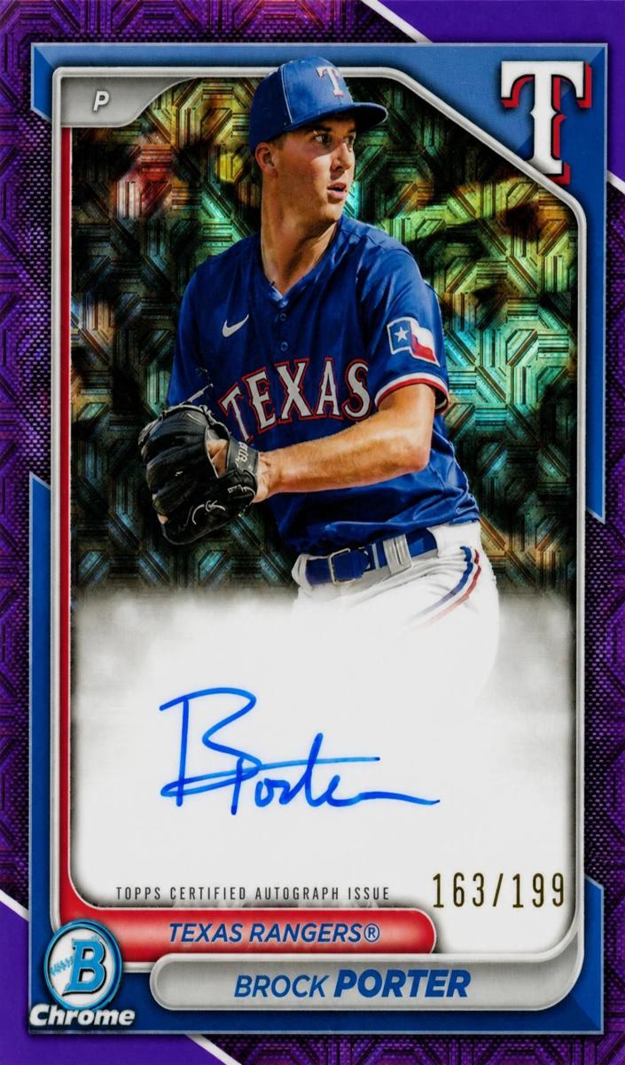 2024 Bowman Chrome Prospects Baseball Purple Brock Porter #CPA-BP PSA 9
