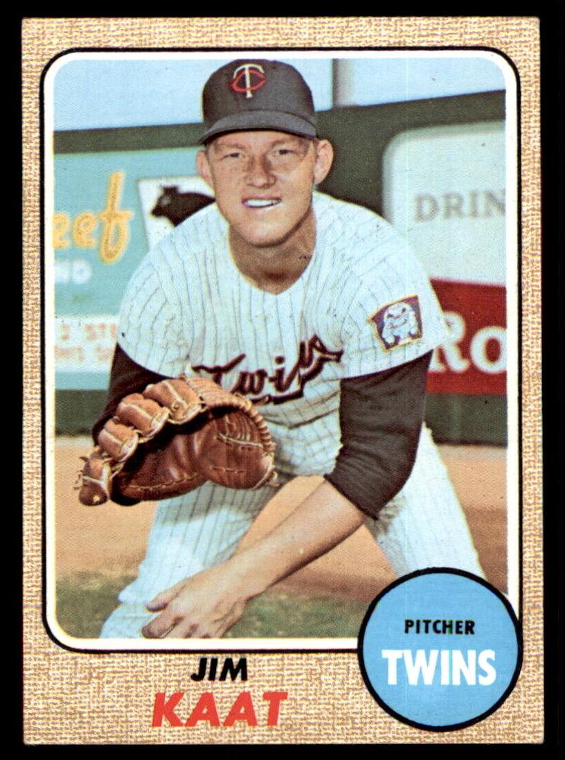 1968 Topps Baseball Jim Kaat #450 PSA 7.5