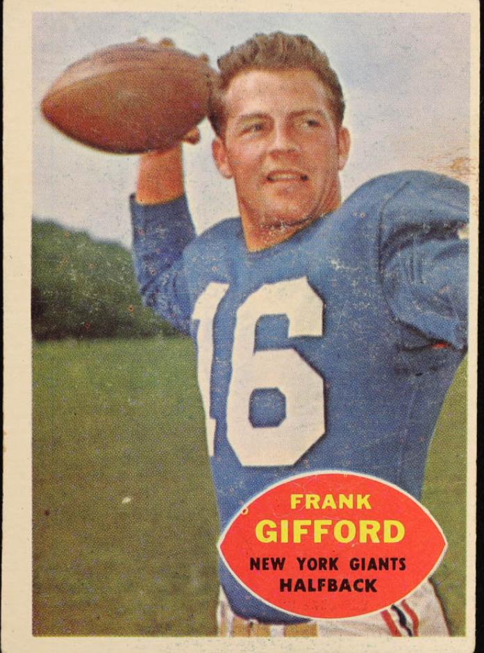 1960 Topps Football Frank Gifford #74