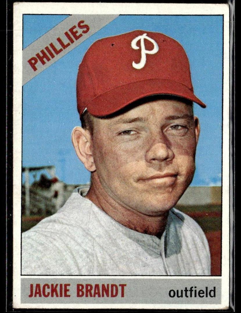 1966 Topps Baseball Jackie Brandt #383 PSA 9