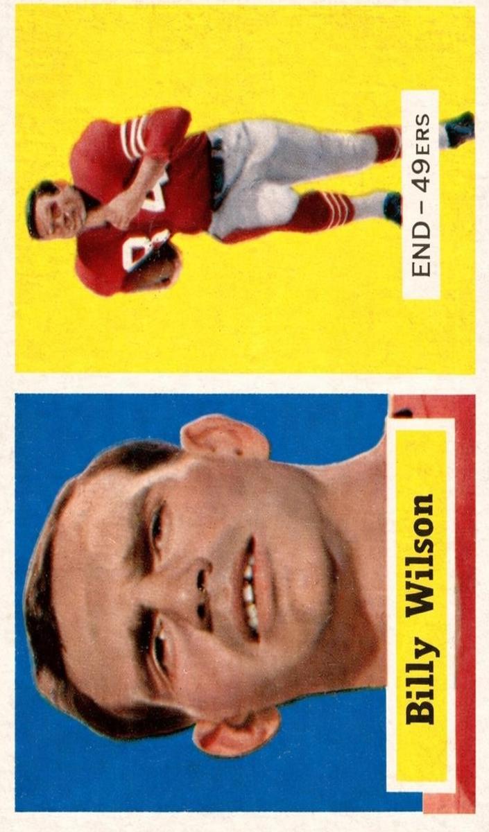 1957 Topps Football Billy Wilson #42