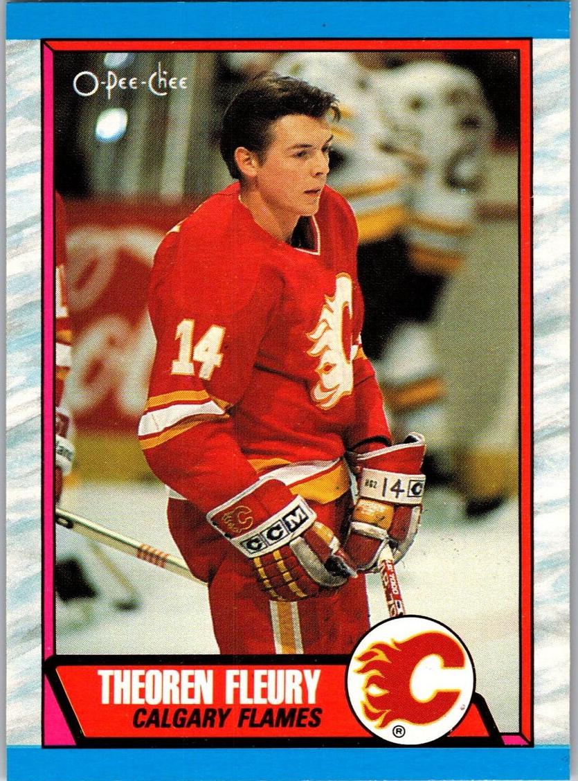 1989 O-Pee-Chee Hockey Theoren Fleury #232