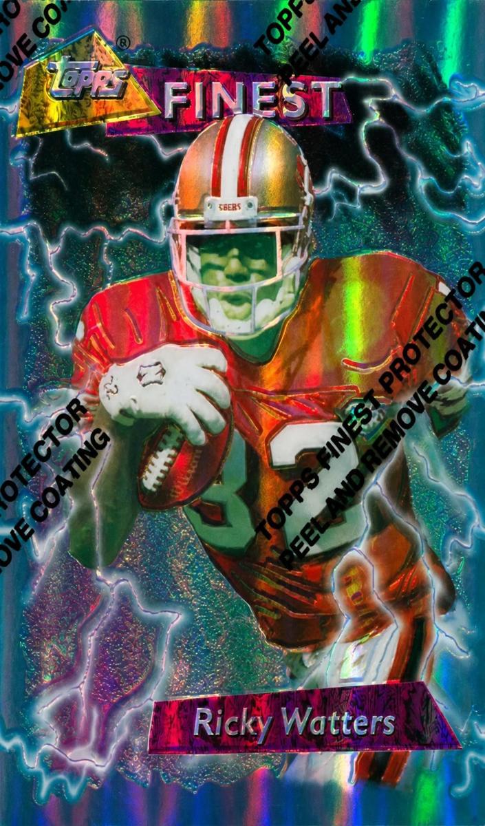 1995 Topps Finest Football Refractor Ricky Watters #39 PSA 10