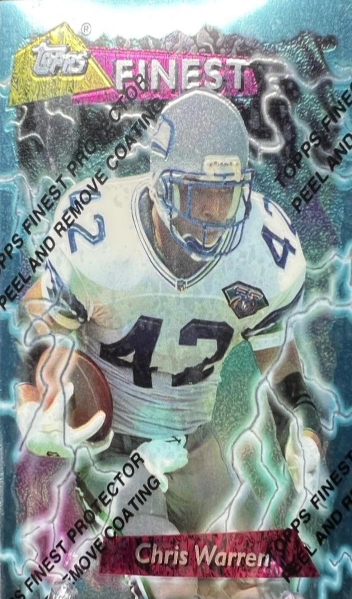 1995 Topps Finest Football Chris Warren #140