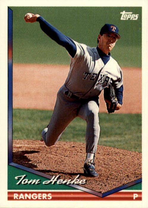 1994 Topps Baseball Tom Henke #644 PSA 9