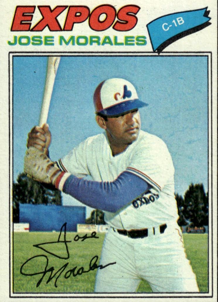 1977 Topps Baseball Jose Morales #102 PSA 9