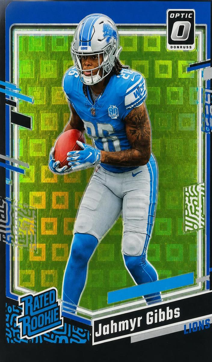 2023 Donruss Optic Football Black Pandora Jahmyr Gibbs #236 PSA 9