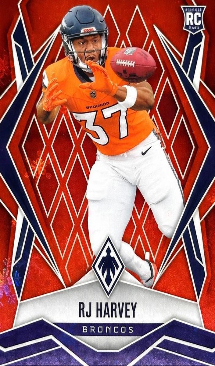2025 Panini Phoenix Football Red Winter RJ Harvey #176