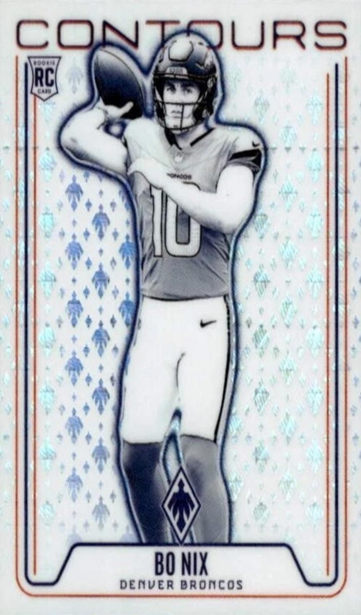 2024 Panini Phoenix Football Hyper Bo Nix #CON-BNX PSA 9
