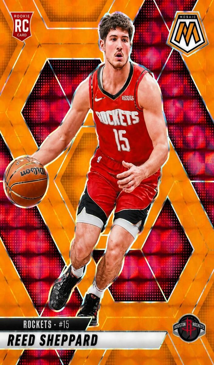 2024 Panini Mosaic Basketball Orange Fluorescent Reed Sheppard #249