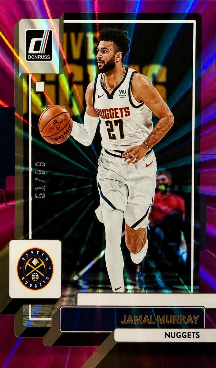 2022 Panini Donruss Basketball Holo Purple Laser Jamal Murray #90
