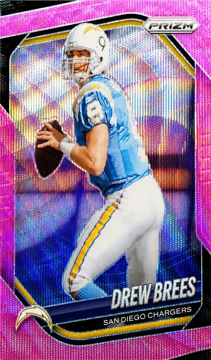2025 Panini Prizm Football Pink Wave Drew Brees #266