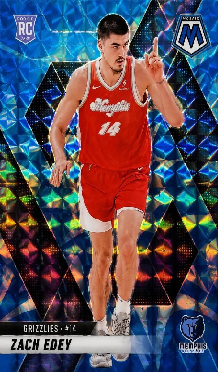 2024 Panini Mosaic Basketball Reactive Blue Zach Edey #248