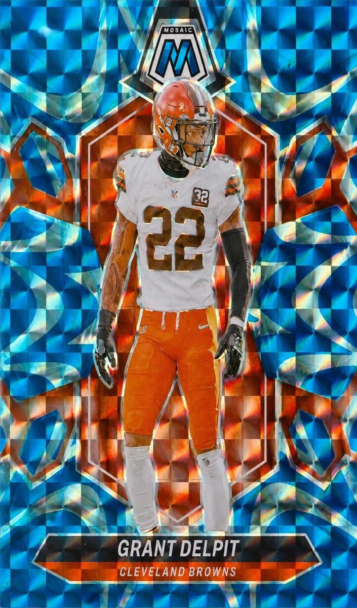 2024 Panini Mosaic Football Reactive Blue Grant Delpit #56