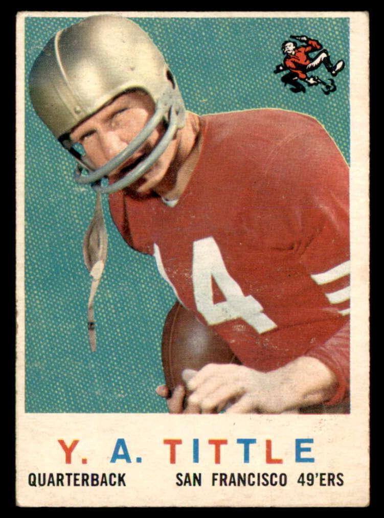 1959 Topps Football Y.A. Tittle #130 PSA 6.5