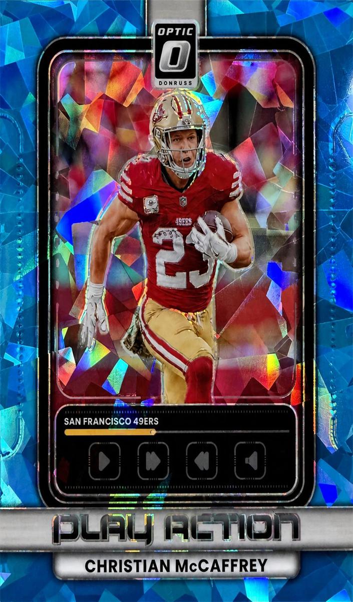 2025 Donruss Optic Football Ice Christian McCaffrey #20