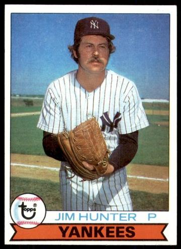 1979 Topps Burger King New York Yankees Baseball Jim Hunter #6