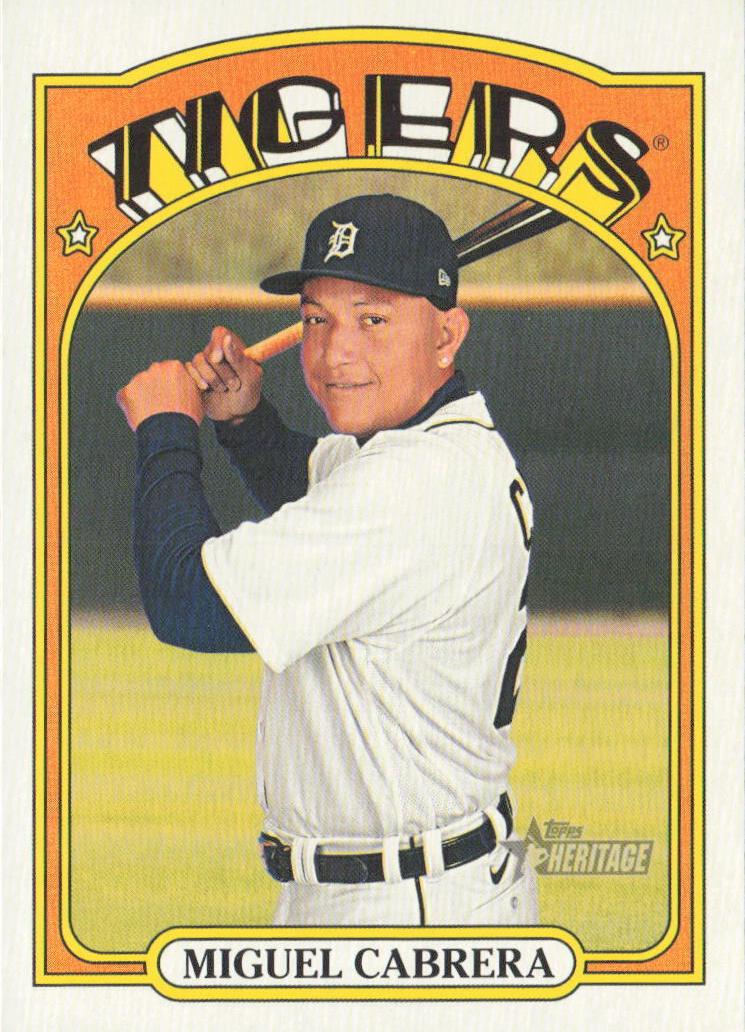 2021 Topps Heritage Baseball Miguel Cabrera #107