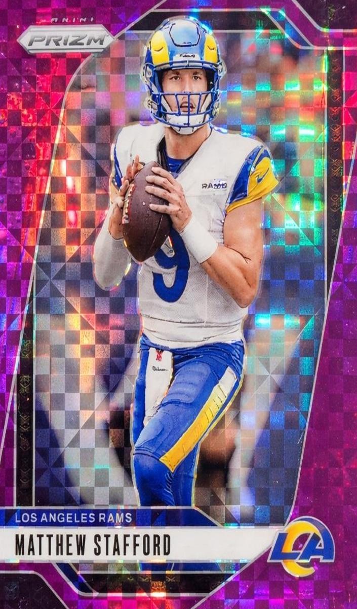 2024 Panini Prizm Football Purple Power Matthew Stafford #166