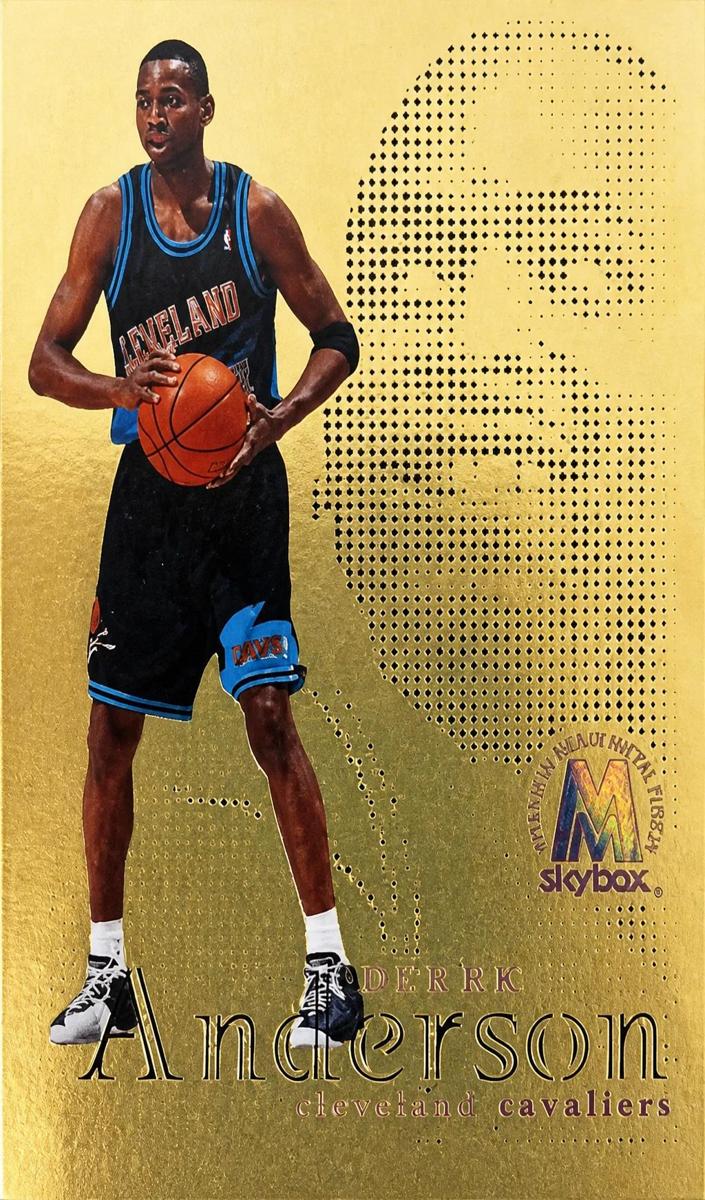 1998 Skybox Molten Metal Basketball Titanium Derek Anderson #19 PSA 6