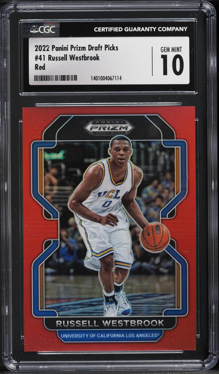 2022 Panini Prizm Draft Picks Basketball Red Russell Westbrook #41