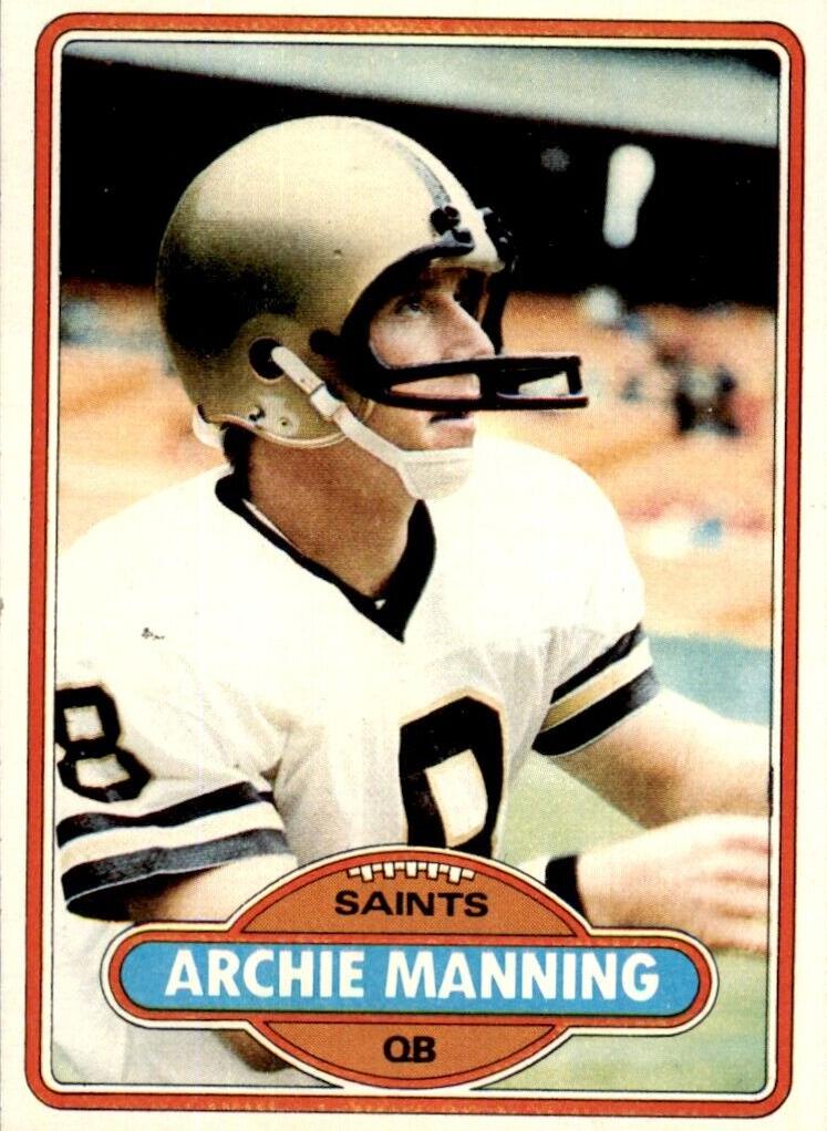 1980 Topps Football Archie Manning #93