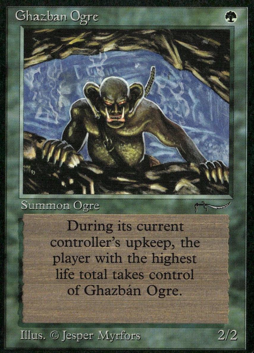1993 Magic The Gathering Arabian Nights Ghazban Ogre #NNO