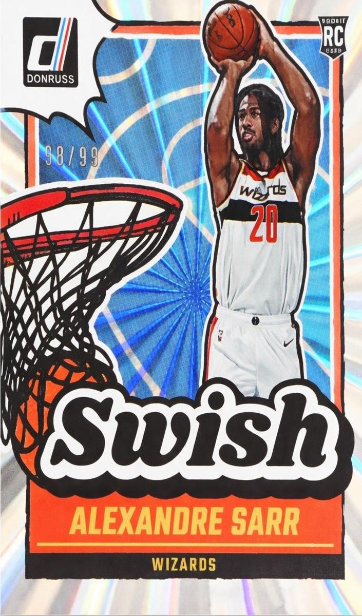 2024 Panini Donruss Basketball Holo Laser Alexandre Sarr #8