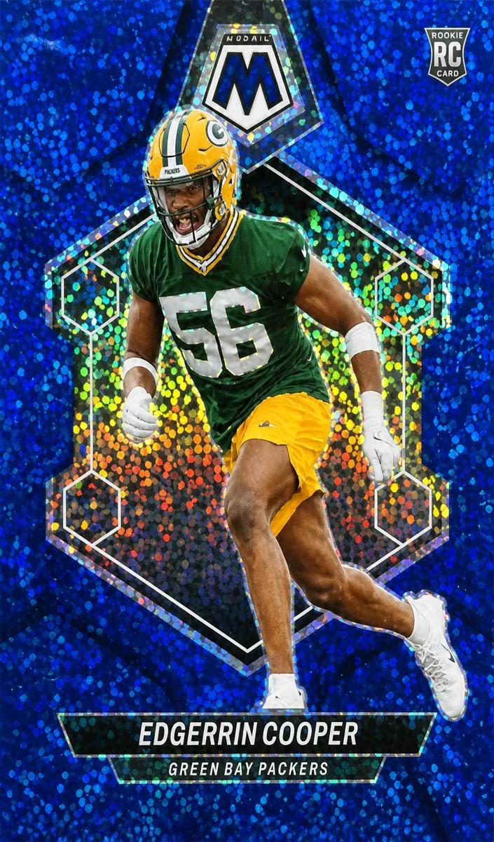 2024 Panini Mosaic Football Blue Sparkle Edgerrin Cooper #344