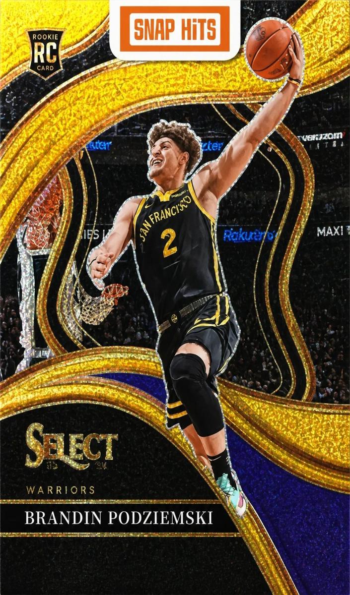 2023 Panini Select Basketball Gold Glitter Brandin Podziemski #299