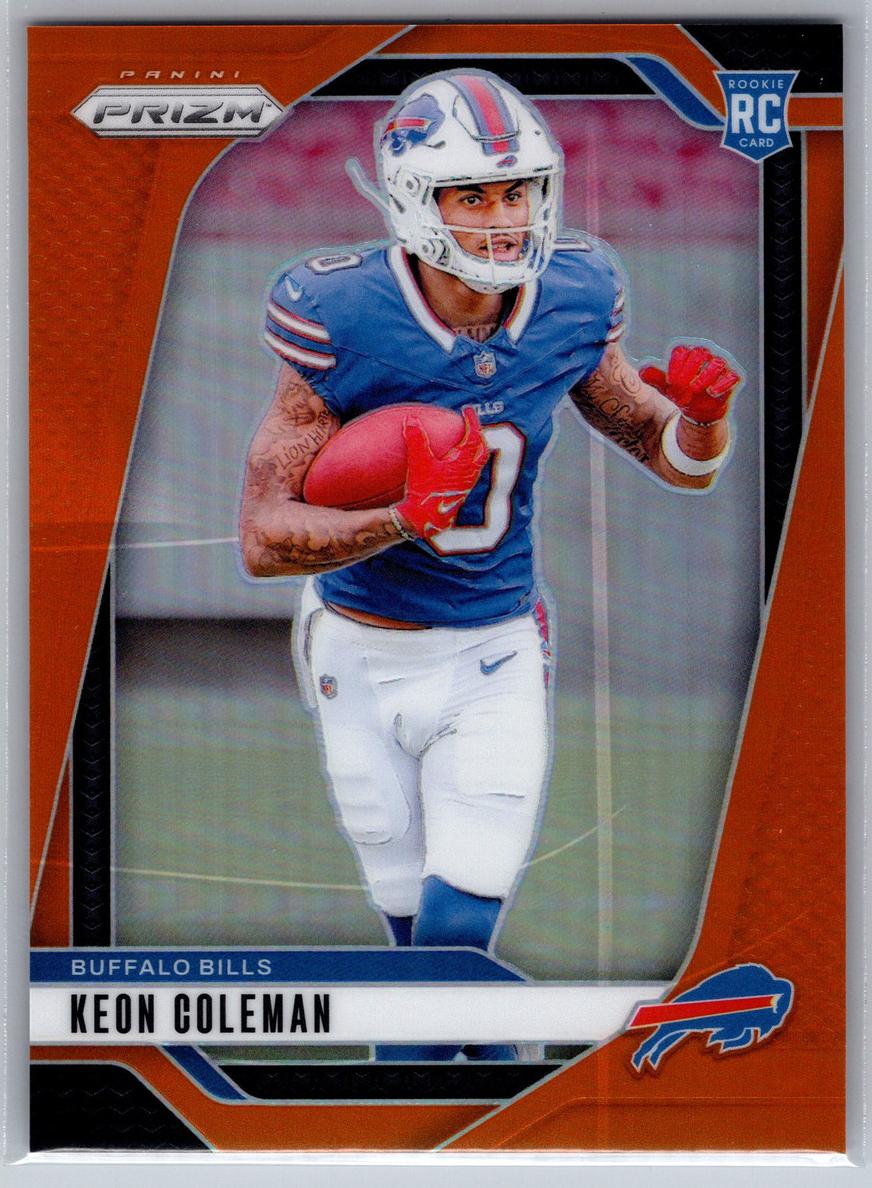 2024 Panini Prizm Football Orange Keon Coleman #362