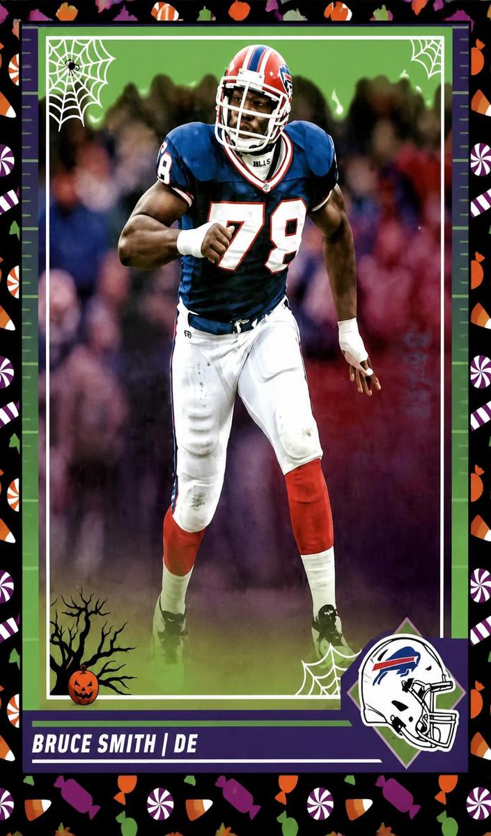 2024 Panini Score-a-Treat Football Trick or Treat Bruce Smith #36