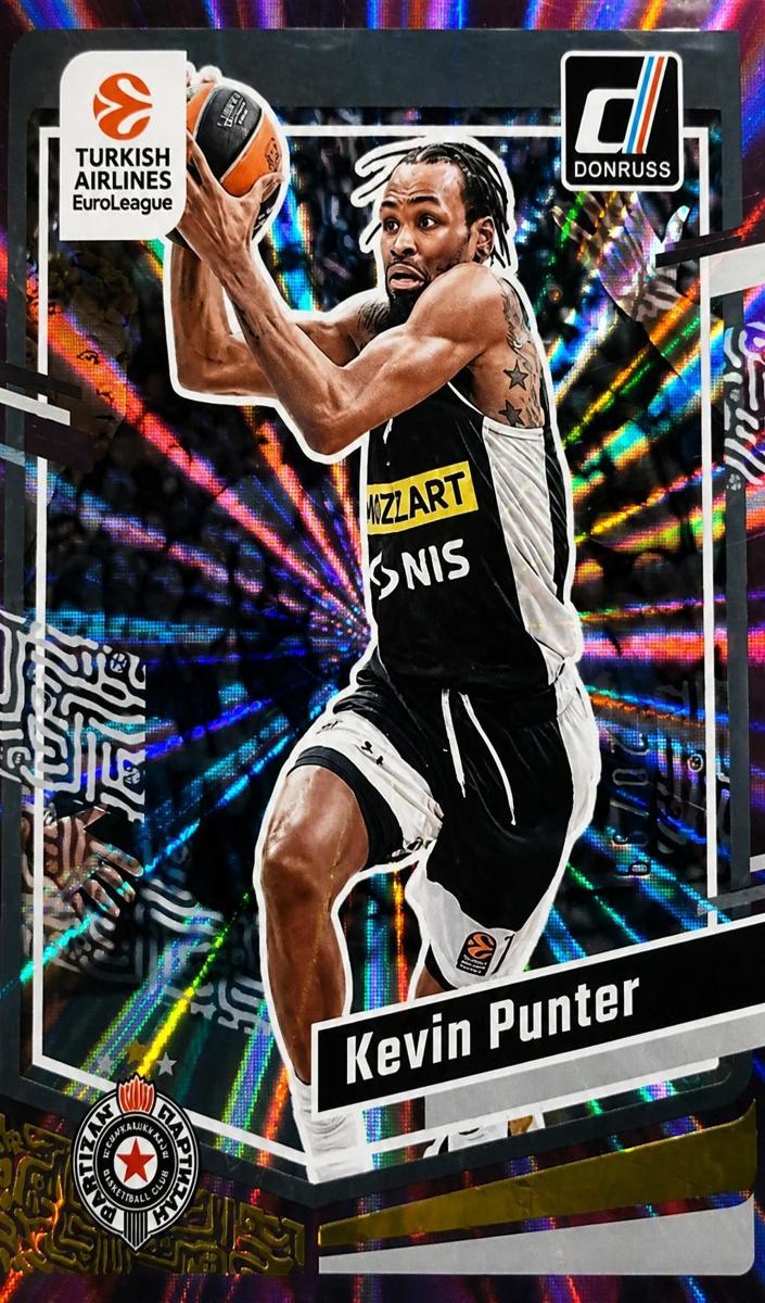 2023 Donruss Turkish Airlines EuroLeague Basketball Purple Laser Kevin Punter #82