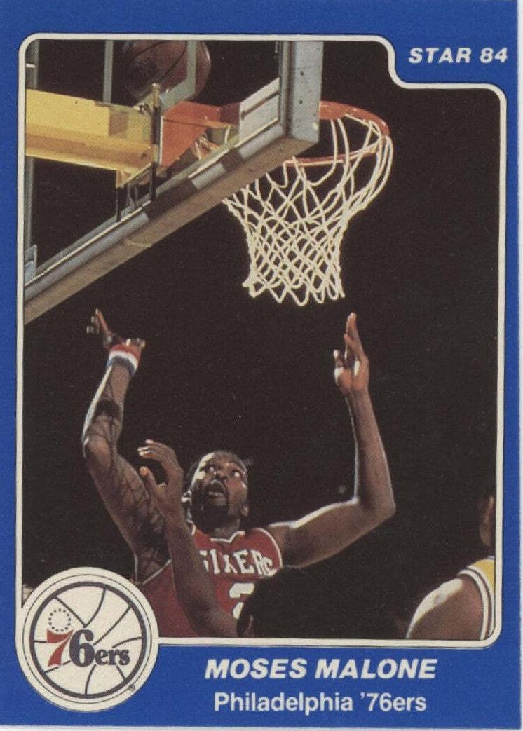 1983 Star Basketball Moses Malone #7 BGS 7