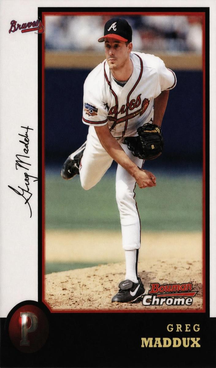 1998 Bowman Chrome Baseball Refractor Greg Maddux #16 PSA 10