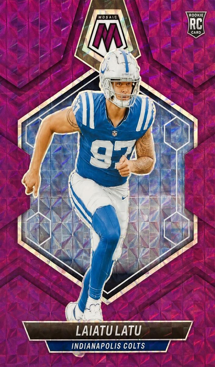 2024 Panini Mosaic Football Purple Laiatu Latu #315