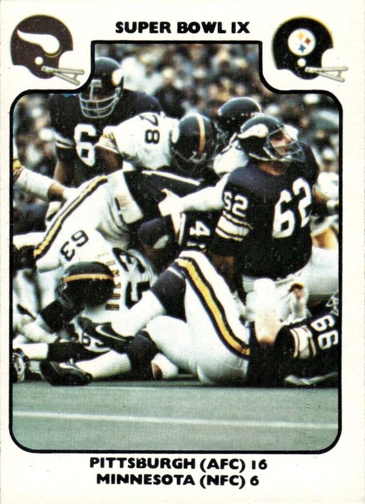 1977 Fleer Team Action Football Super Bowl IX #65