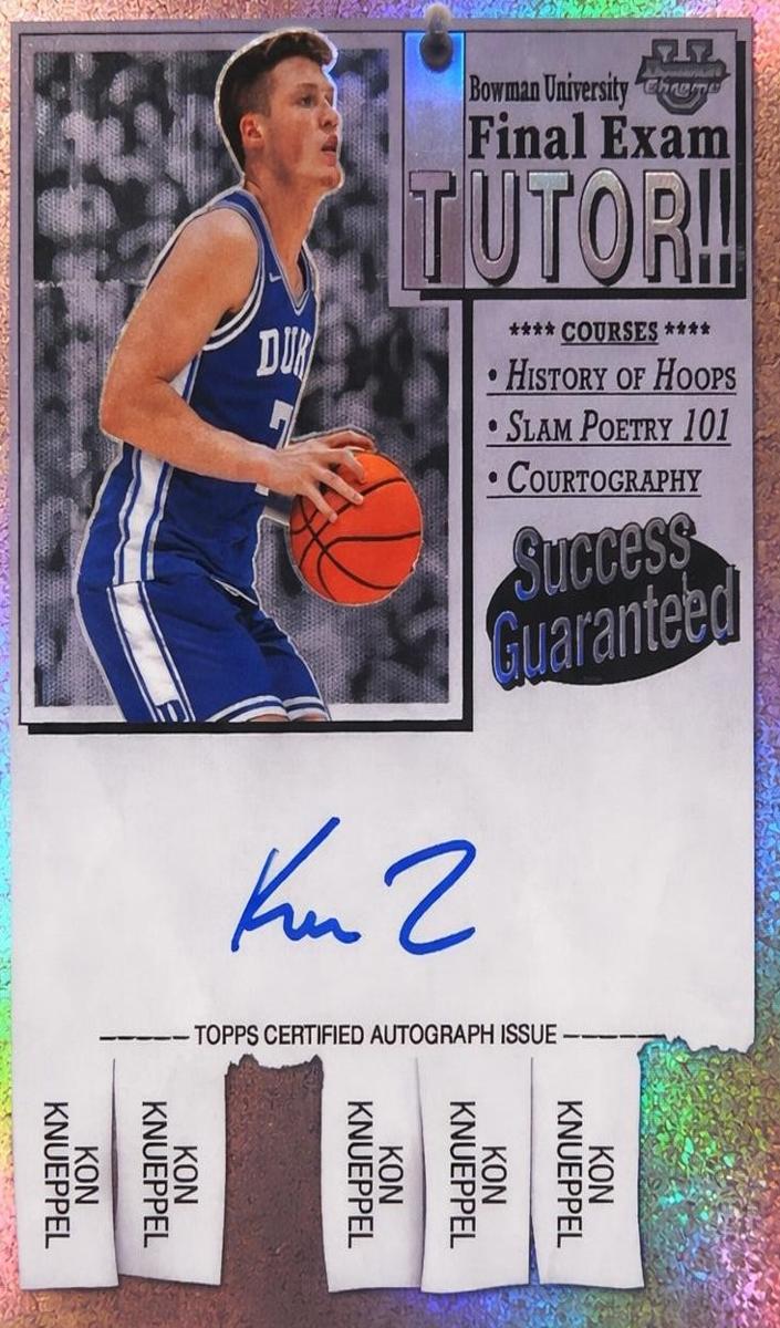 2024 Bowman Chrome University Basketball Kon Knueppel #FEA-KK PSA 9