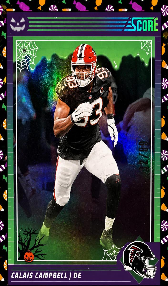 2024 Panini Score-a-Treat Football Trick or Treat Calais Campbell #12