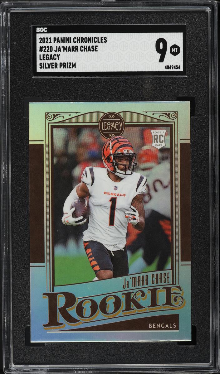 2021 Panini Chronicles Football Silver Ja'Marr Chase #220 SGC 8.5