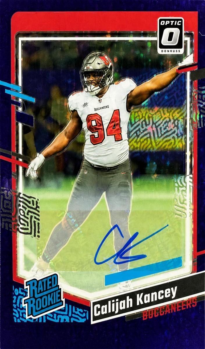 2023 Donruss Optic Football Purple Stars Calijah Kancey #295 PSA 10