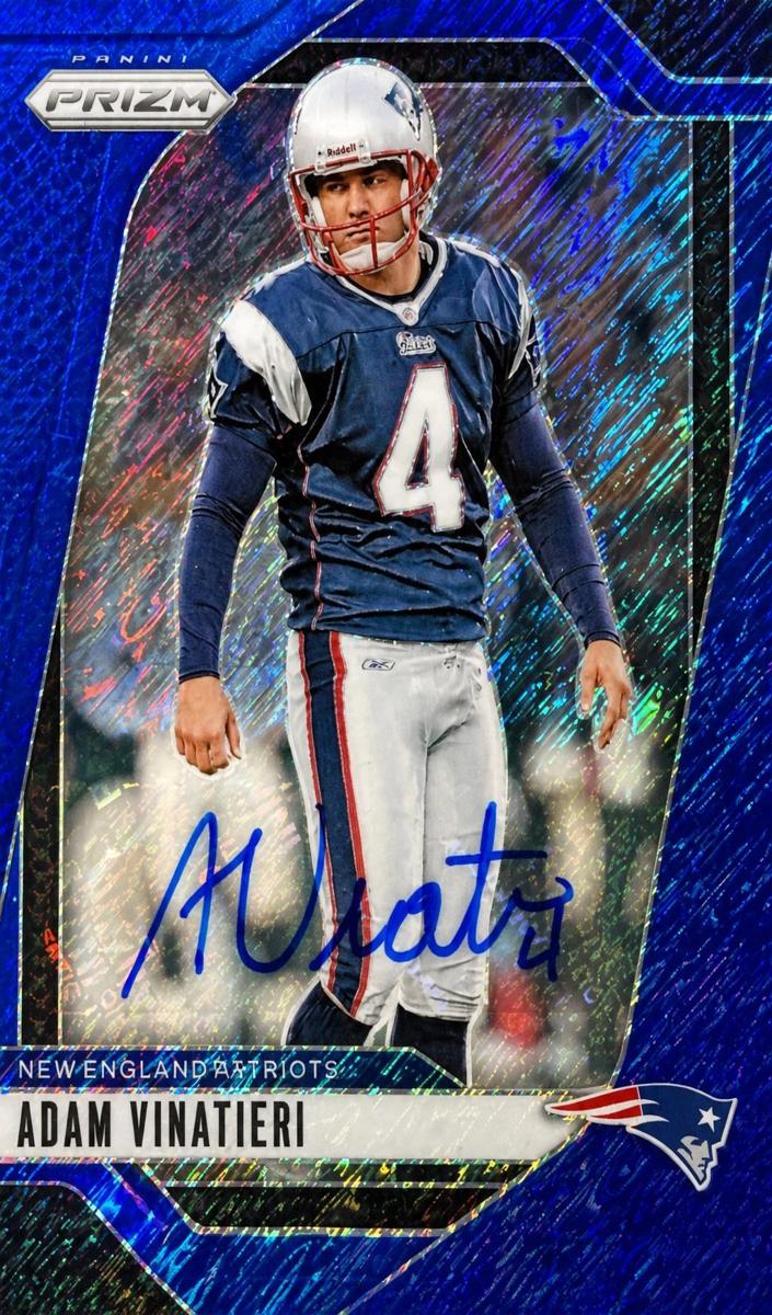 2024 Panini Prizm Football Blue Shimmer Adam Vinatieri #199