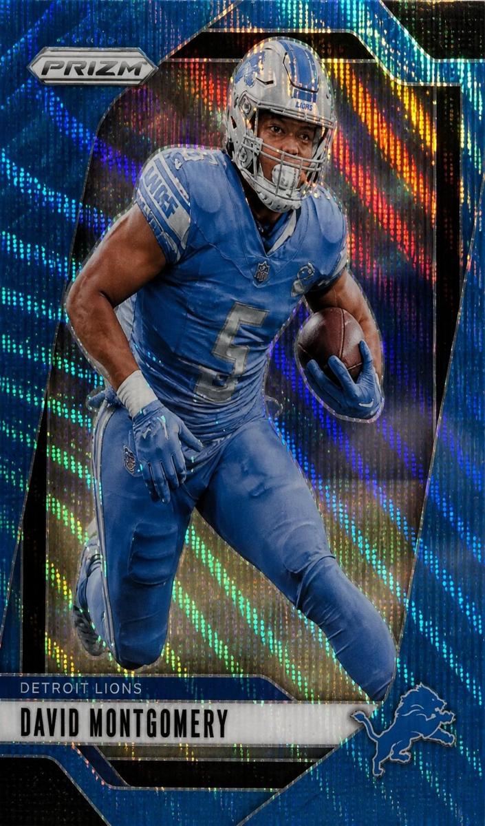 2024 Panini Prizm Football Blue Wave David Montgomery #94