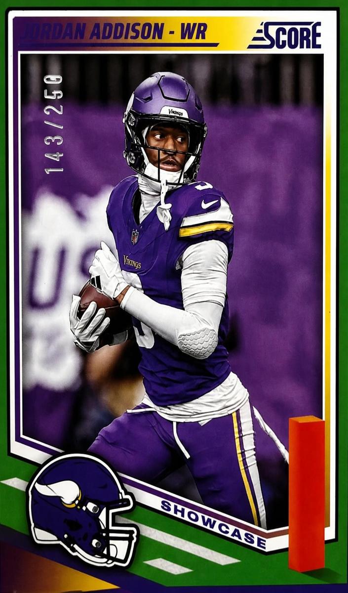 2025 Panini Score Football Showcase Jordan Addison #109